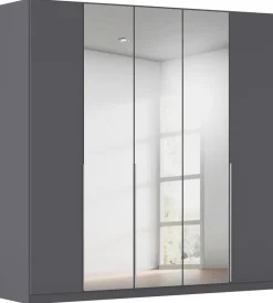 Kleiderschrank Alabama grau B/H/T: ca. 225x229x54 cm