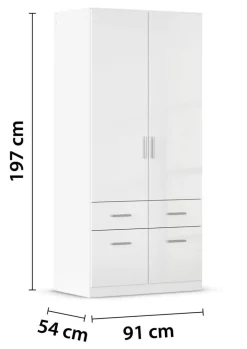 Kleiderschrank Celle B/H/T: ca. 91x197x54 cm