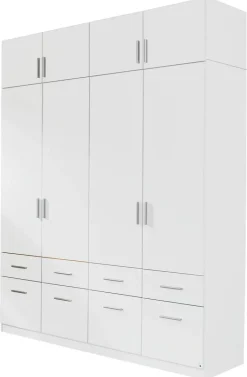 Kleiderschrank Celle weiß B/H/T: ca. 181x197x54 cm