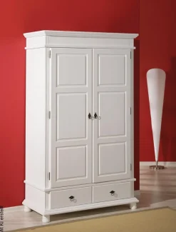 Kleiderschrank Danz weiß B/H/T: ca. 116x199x57 cm