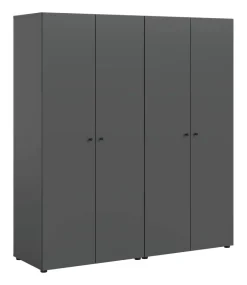 Kleiderschrank DARWIN anthrazit B/H/T: ca. 160x176x51 cm