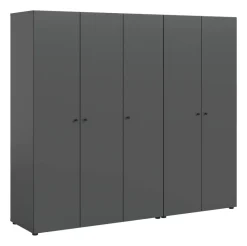 Kleiderschrank DARWIN anthrazit B/H/T: ca. 200x176x51 cm