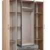 Kleiderschrank Eiche Artisan Nachbildung B/H/T: ca. 159x197x54 cm