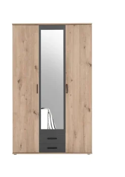 Kleiderschrank Eiche Artisan Nachbildung B/H/T: ca. 120x197x54 cm