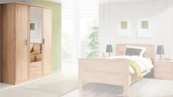 Kleiderschrank Eiche Sonoma Nachbildung B/H/T: ca. 139,2x200,8x59,6 cm