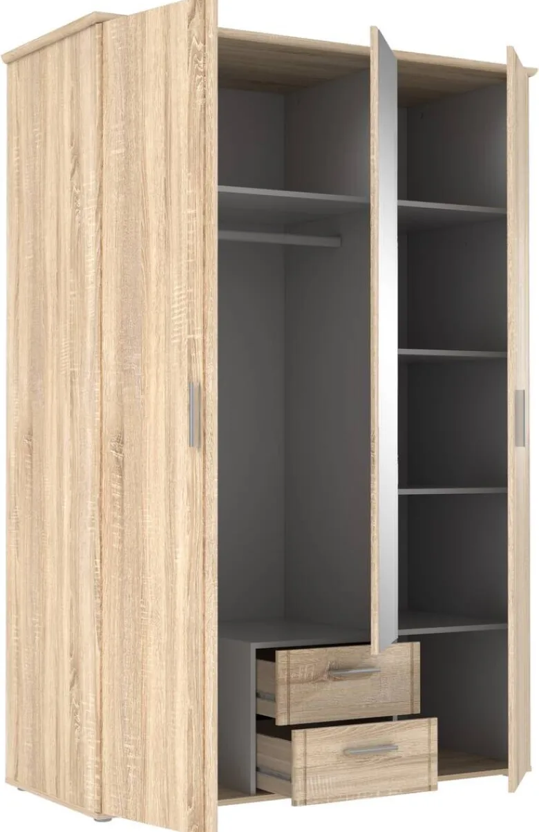 Kleiderschrank Eiche Sonoma Nachbildung B/H/T: ca. 139,2x200,8x59,6 cm