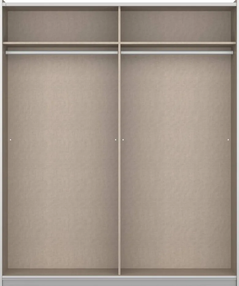 Kleiderschrank Genua grau Eiche Artisan Nachbildung B/H/T: ca. 181x197x54 cm