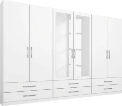 Kleiderschrank Hersbruck Alpinweiß B/H/T: ca. 271x210x54 cm
