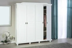 Kleiderschrank Isny weiß B/H/T: ca. 182x198x60 cm