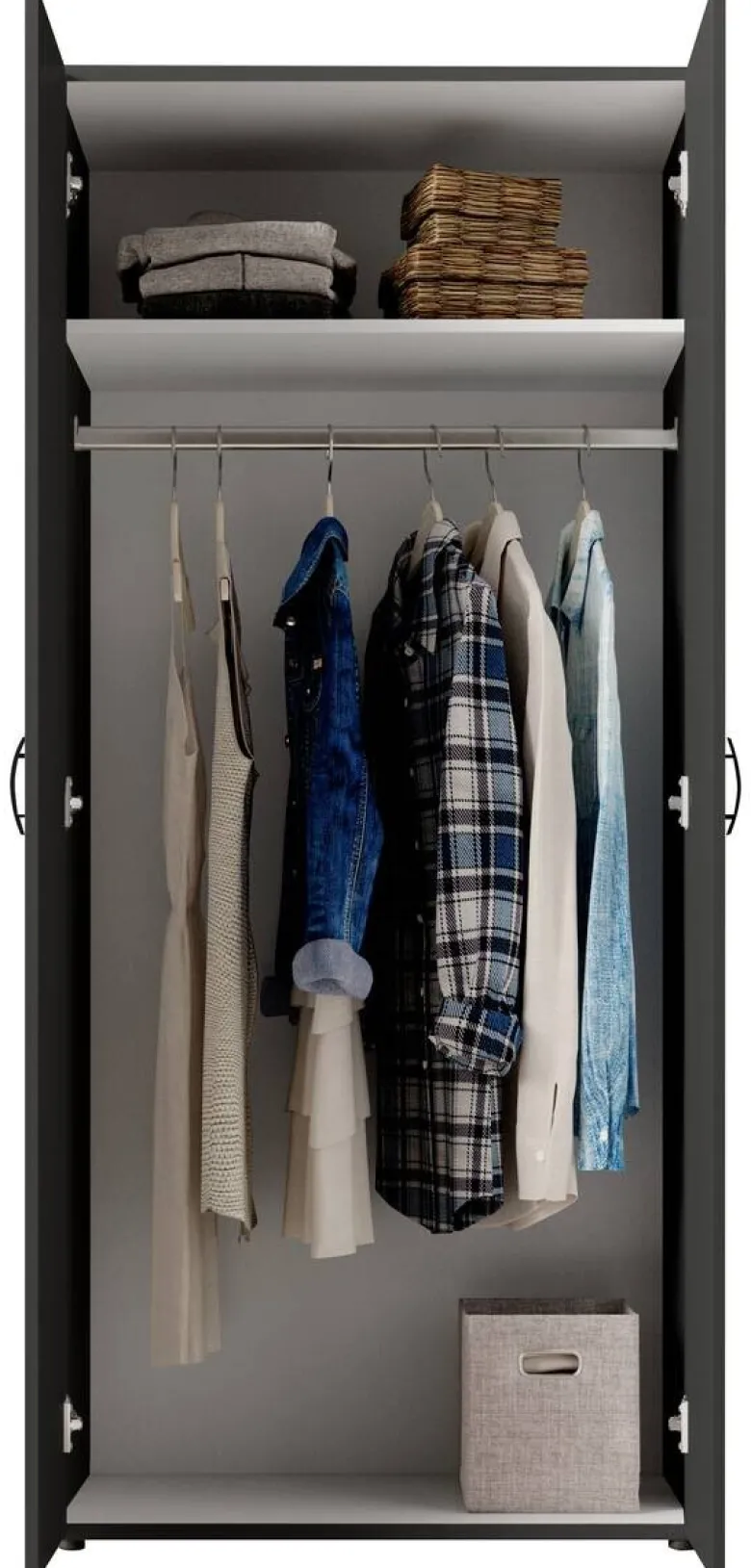 Kleiderschrank Joe B/H/T: ca. 81x176x50,8 cm