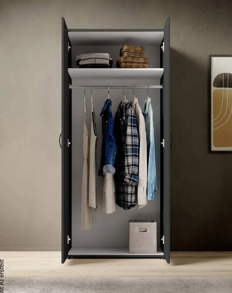 Kleiderschrank Joe B/H/T: ca. 81x176x50,8 cm