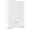 Kleiderschrank Joel Alpinweiß B/H/T: ca. 136x197x54 cm