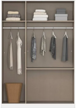 Kleiderschrank Joel Alpinweiß B/H/T: ca. 136x197x54 cm
