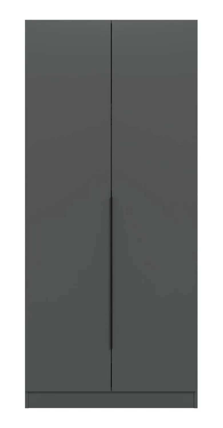 Kleiderschrank KOPENHAGEN anthrazit B/H/T: ca. 80x181x52 cm