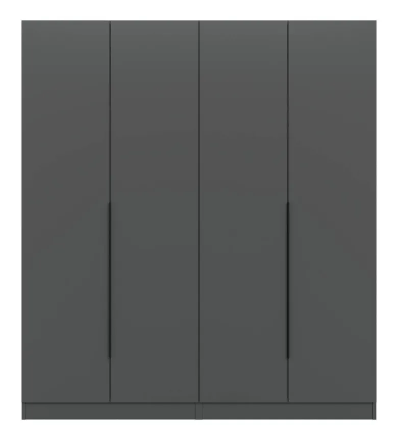 Kleiderschrank KOPENHAGEN anthrazit B/H/T: ca. 160x181x52 cm