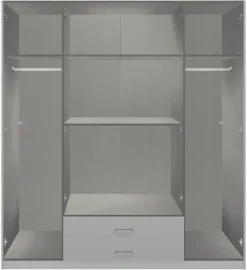 Kleiderschrank Kärnten Alpinweiß B/H/T: ca. 179x199x58 cm