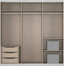 Kleiderschrank Kulmbach Alpinweiß B/H/T: ca. 203x210x62 cm