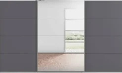 Kleiderschrank Kulmbach grau B/H/T: ca. 360x210x62 cm