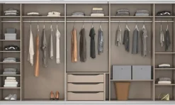 Kleiderschrank Kulmbach grau B/H/T: ca. 360x210x62 cm