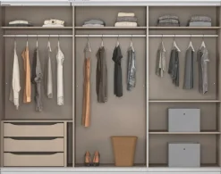 Kleiderschrank Kulmbach grau B/H/T: ca. 271x210x62 cm