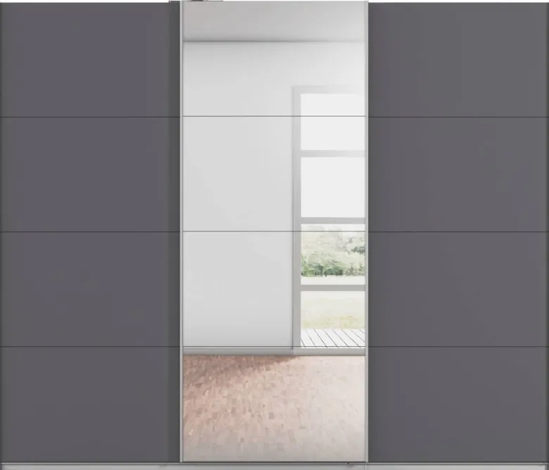Kleiderschrank Kulmbach grau B/H/T: ca. 271x229x62 cm