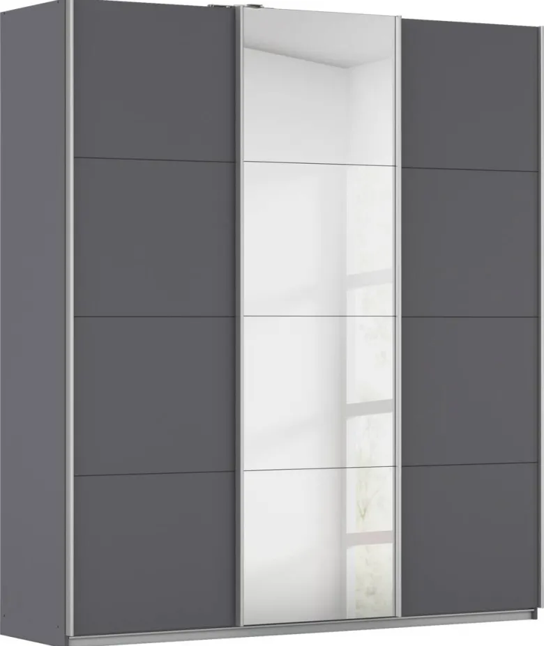 Kleiderschrank Kulmbach grau B/H/T: ca. 203x229x62 cm