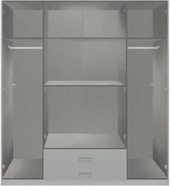 Kleiderschrank Lübeck Graphit B/H/T: ca. 180x199x58 cm