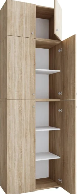Kleiderschrank Lona Eiche B/H/T: ca. 70x223x39 cm