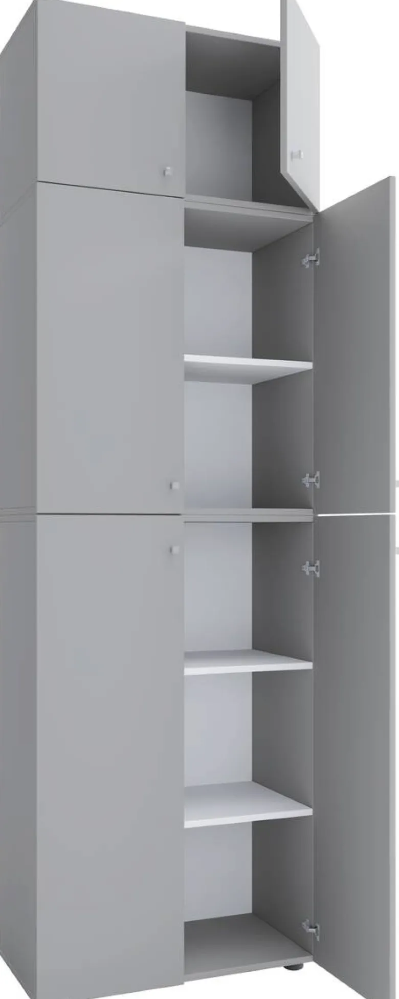 Kleiderschrank Lona grau