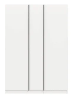 Kleiderschrank OAKLAND weiß B/H/T: ca. 130x183x53 cm