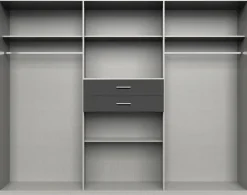 Kleiderschrank Odessa Eiche Nachbildung B/H/T: ca. 270x208x58 cm