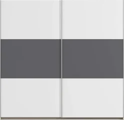Kleiderschrank Oslo Alpinweiß grau B/H/T: ca. 218x210x59 cm