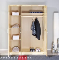 Kleiderschrank Pelle natur B/H/T: ca. 140x190x55 cm