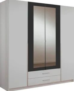 Kleiderschrank Skate weiß B/H/T: ca. 179x197x58 cm