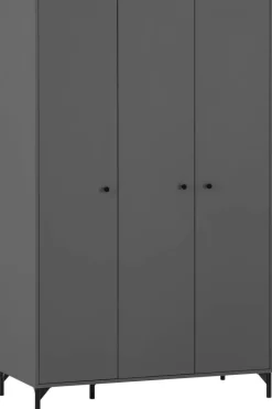 Kleiderschrank Smash anthrazit B/H/T: ca. 118x191,2x60 cm