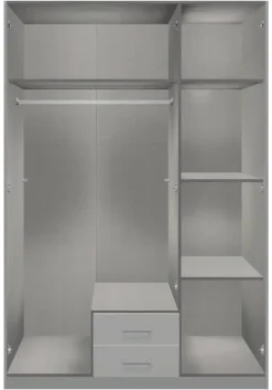 Kleiderschrank Soest Graphit schwarz B/H/T: ca. 135x199x58 cm
