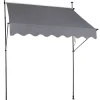 Klemm-Markise Amrum grau B/L: ca. 195x120 cm