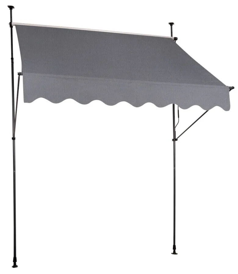 Klemm-Markise Amrum grau B/L: ca. 250x150 cm