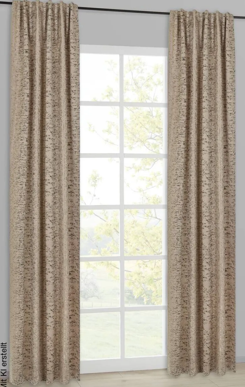 Kombivorhang Alice taupe B/L: ca. 140x245 cm