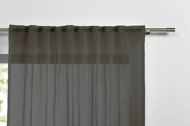 Kombivorhang 2er Pack Pure grau B/L: ca. 135x245 cm