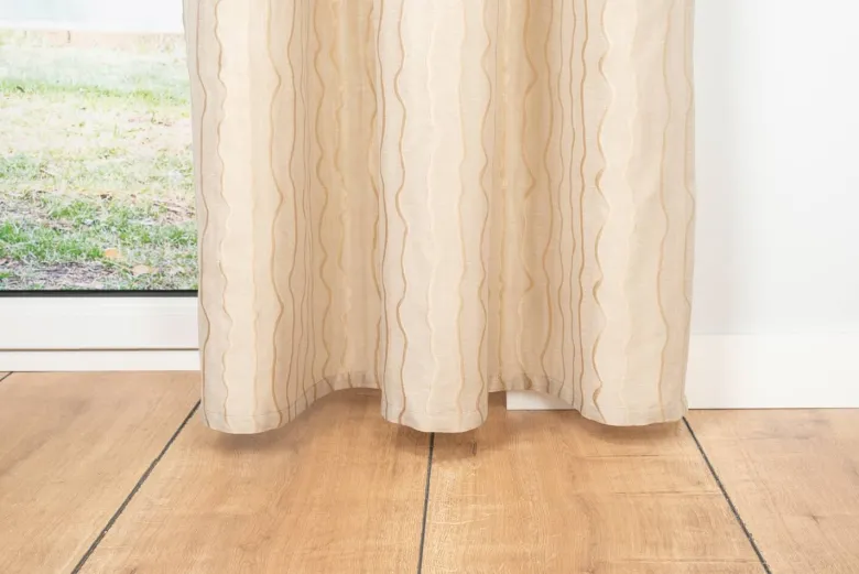 Kombivorhang 2er Pack Stream sand B/L: ca. 135x245 cm