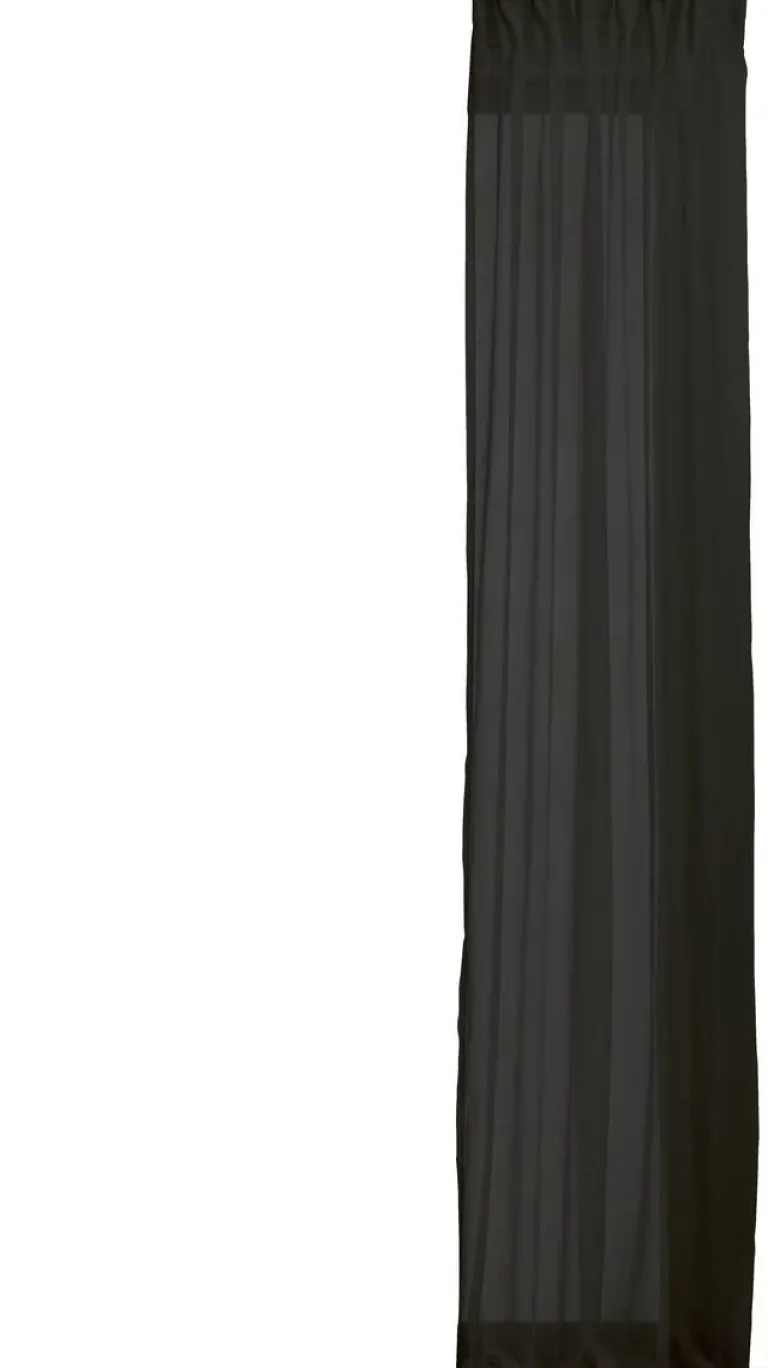 Kombivorhang PURE schwarz B/L: ca. 135x300 cm