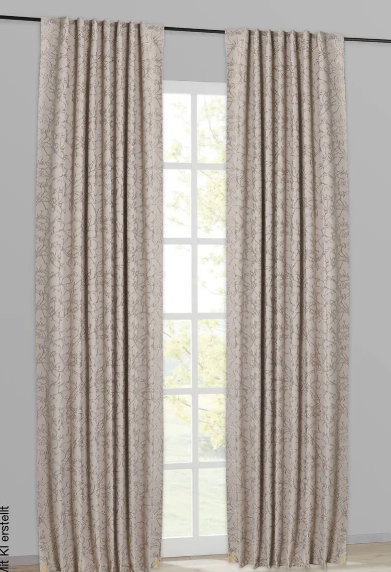 Kombivorhang Sibel beige B/L: ca. 140x245 cm