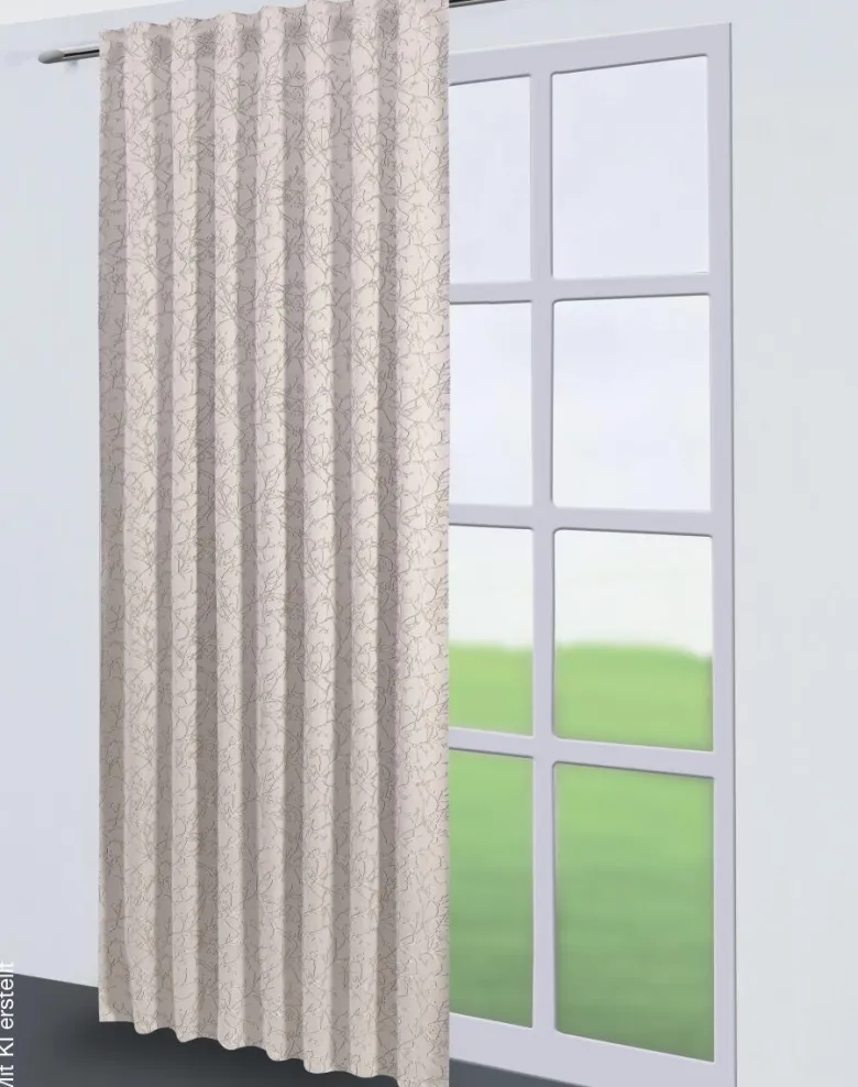 Kombivorhang Sibel beige B/L: ca. 140x245 cm