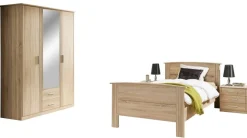 Komfortbett Eiche Sonoma Nachbildung weiß B/H/T: ca. 115x89,5x203 cm Liegefläche B/L: ca. 100x200 cm