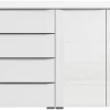 Kommode Aldono Deluxe Alpinweiß B/H/T: ca. 160x81x42 cm