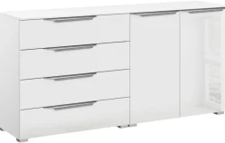 Kommode Aldono Deluxe Alpinweiß B/H/T: ca. 160x81x42 cm