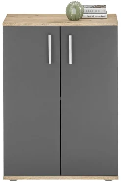 Kommode BC 1040 Eiche Viking Nachbildung dunkelgrau B/H/T: ca. 60x84x35 cm