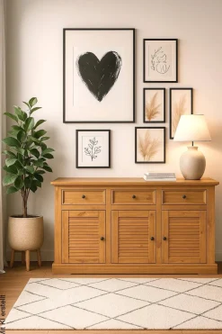Kommode Breda honig B/H/T: ca. 154x89x42 cm