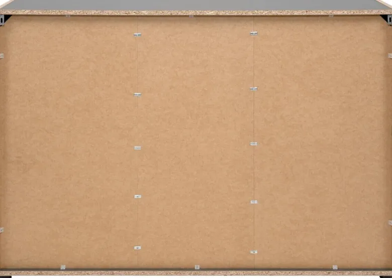 Kommode Cento anthrazit Eiche Artisan Oak Nachbildung B/H/T: ca. 126x83x35 cm